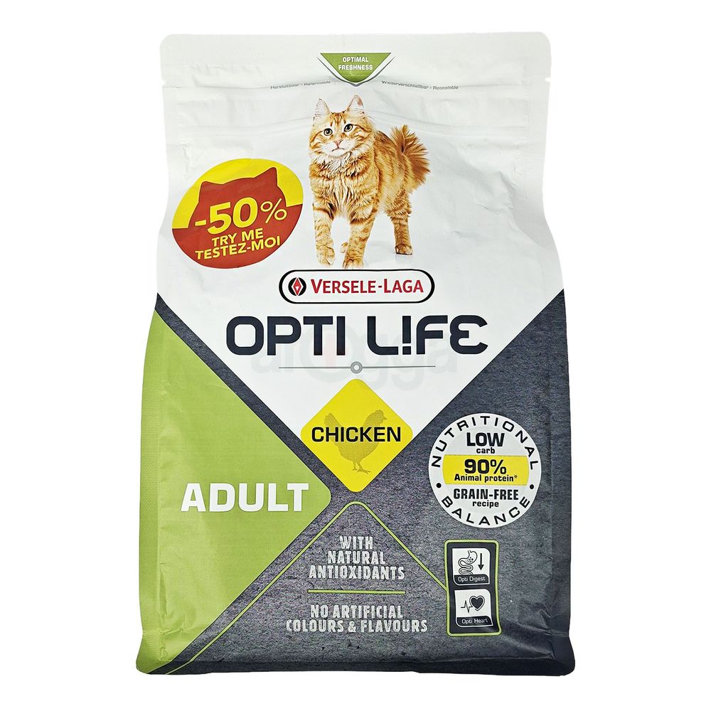 Versele-Laga Opti-Life Grain Free Super Premium Cat Food Adult Chicken 1KG  