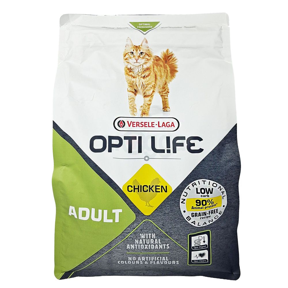 Versele-Laga Opti-Life Grain Free Super Premium Cat Food Adult Chicken 2.5KG  