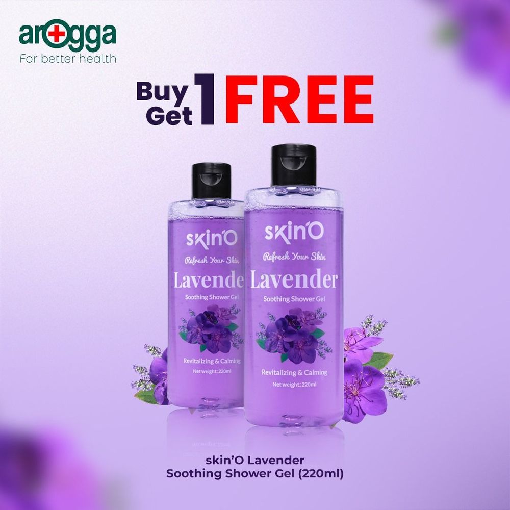 Buy 1 SkinO Lavender Soothing Shower Gel 220ml & Get 1 Free  