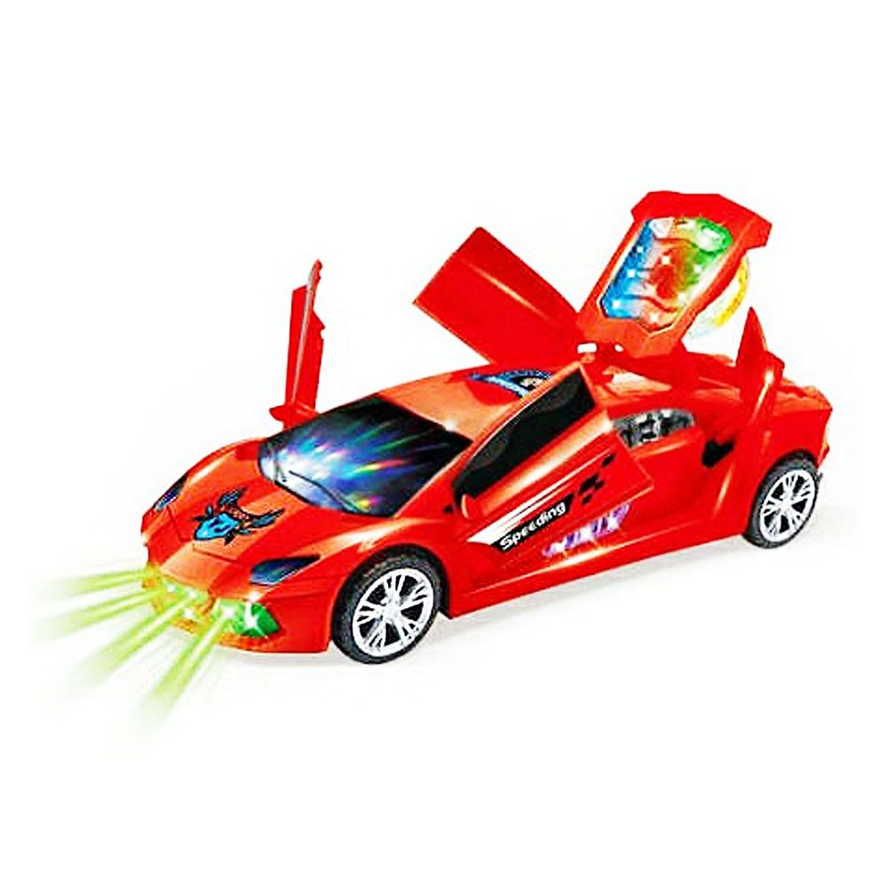 YJTOYS Dream Super Car Open The Door 3D Lighting and Music System Toy Car Ages 3+  