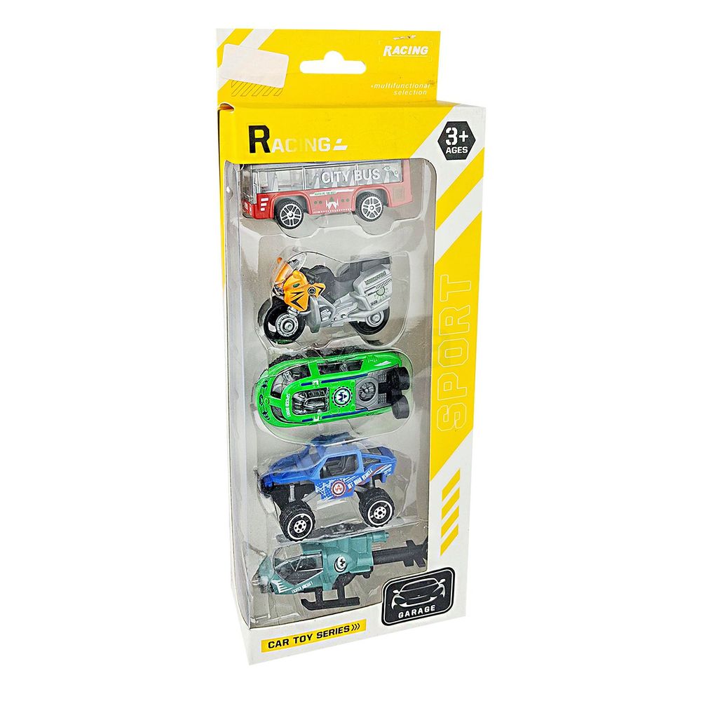 Racing Sport Metal Car 5 Pcs Set Ages 3+  