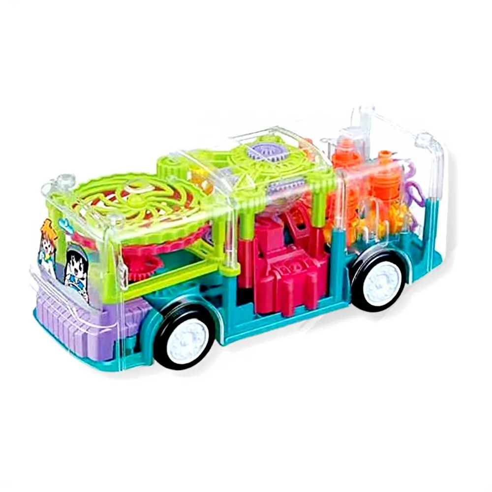 YJTOYS Gear Light Bus Transparent Shell Ages 3+  