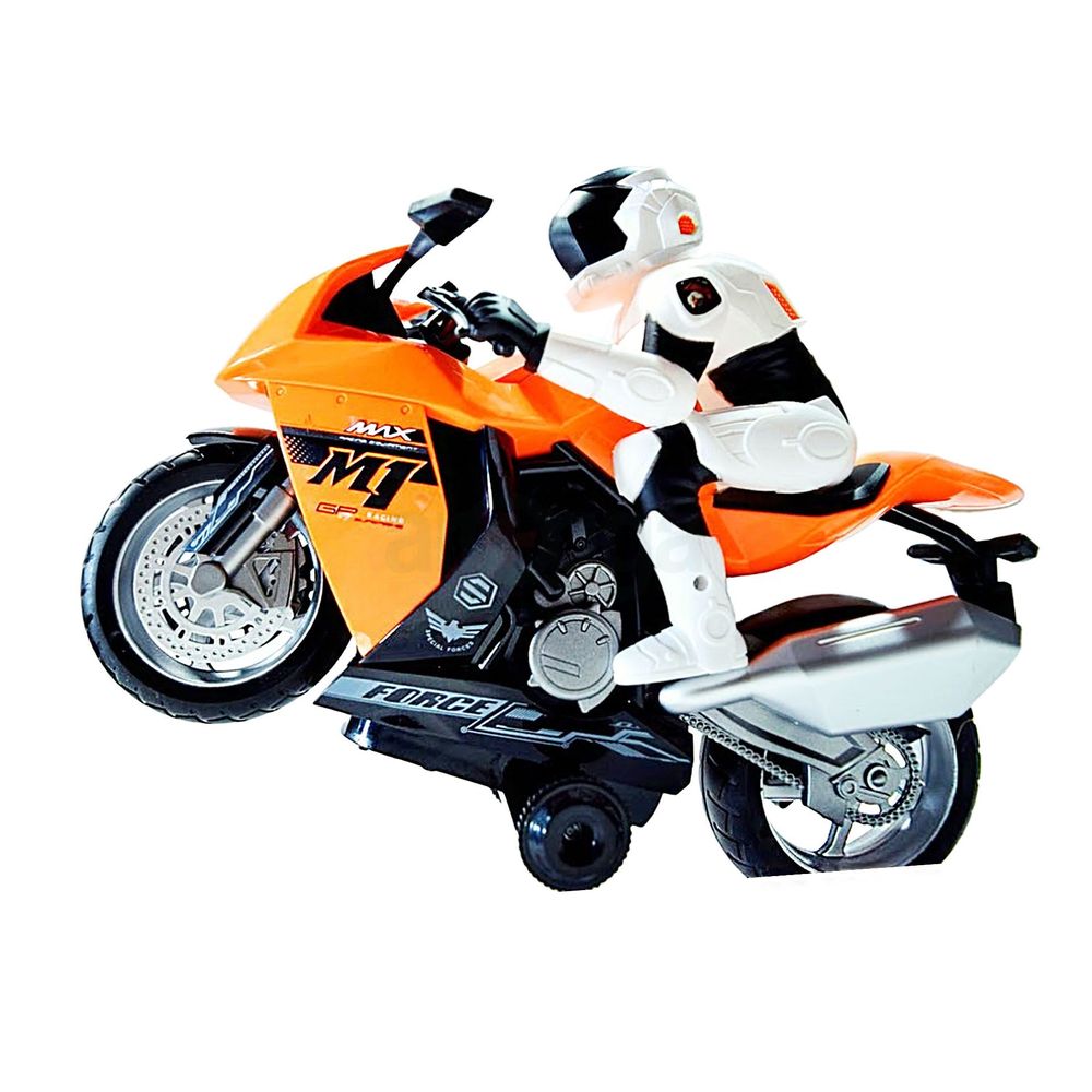 MotoX Rechargeable Remote Control 360 Racing Bike Toy Ages 3+  