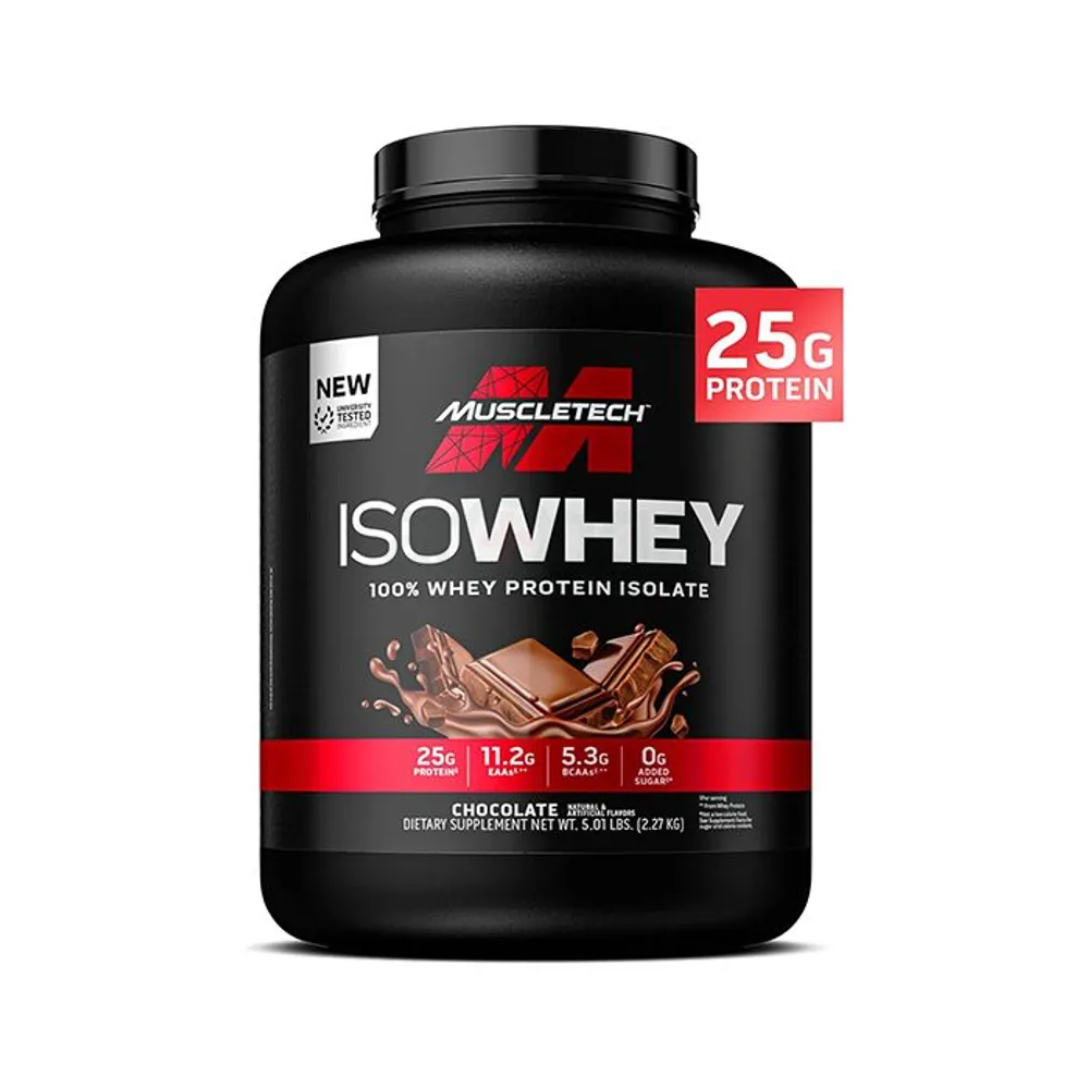 Muscletech ISOWHEY 100% Whey Protein Isolate, Chocolate, 5lbs  