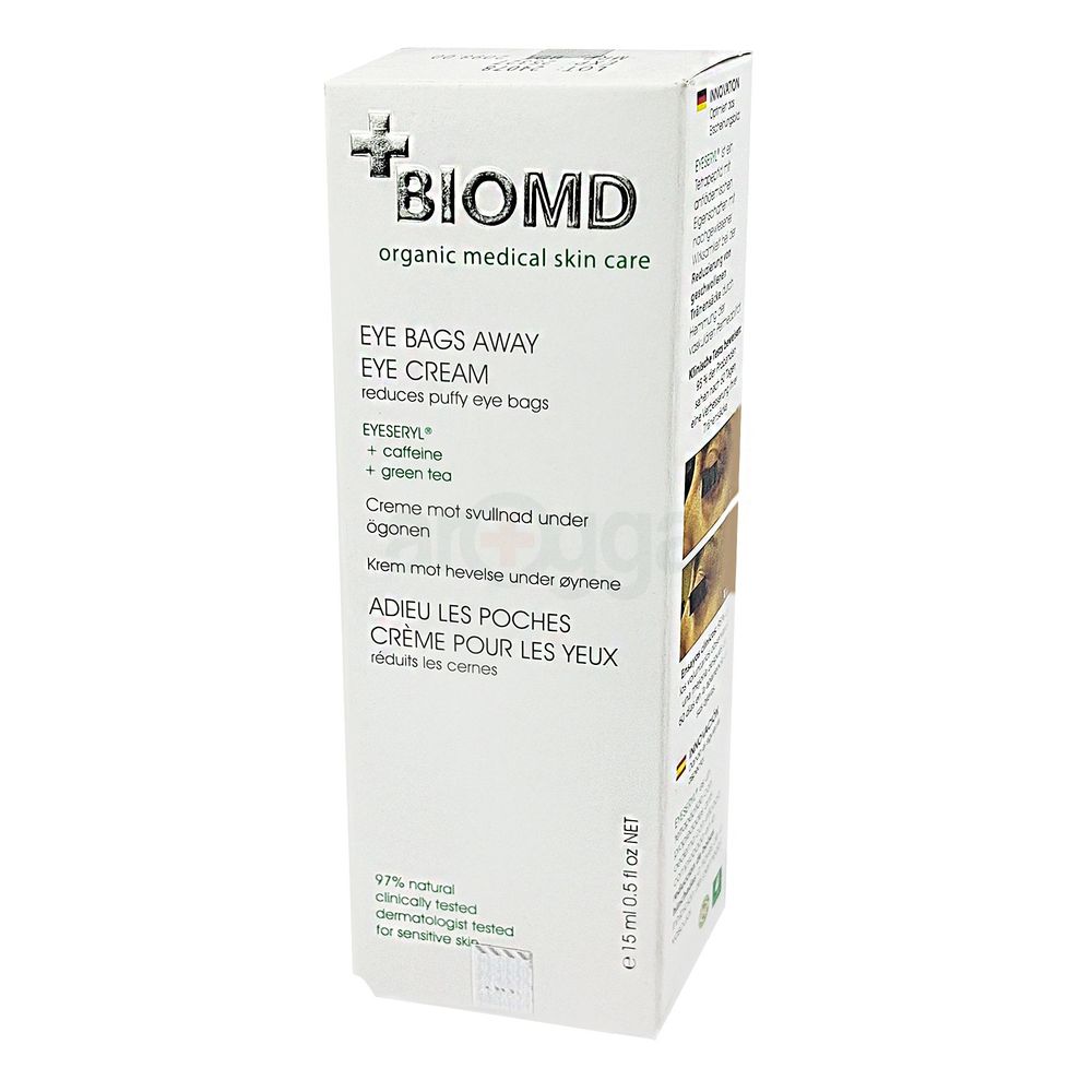 Biomd Organic Medical Skin Care Eye Bags Away Eye Cream 15ml  