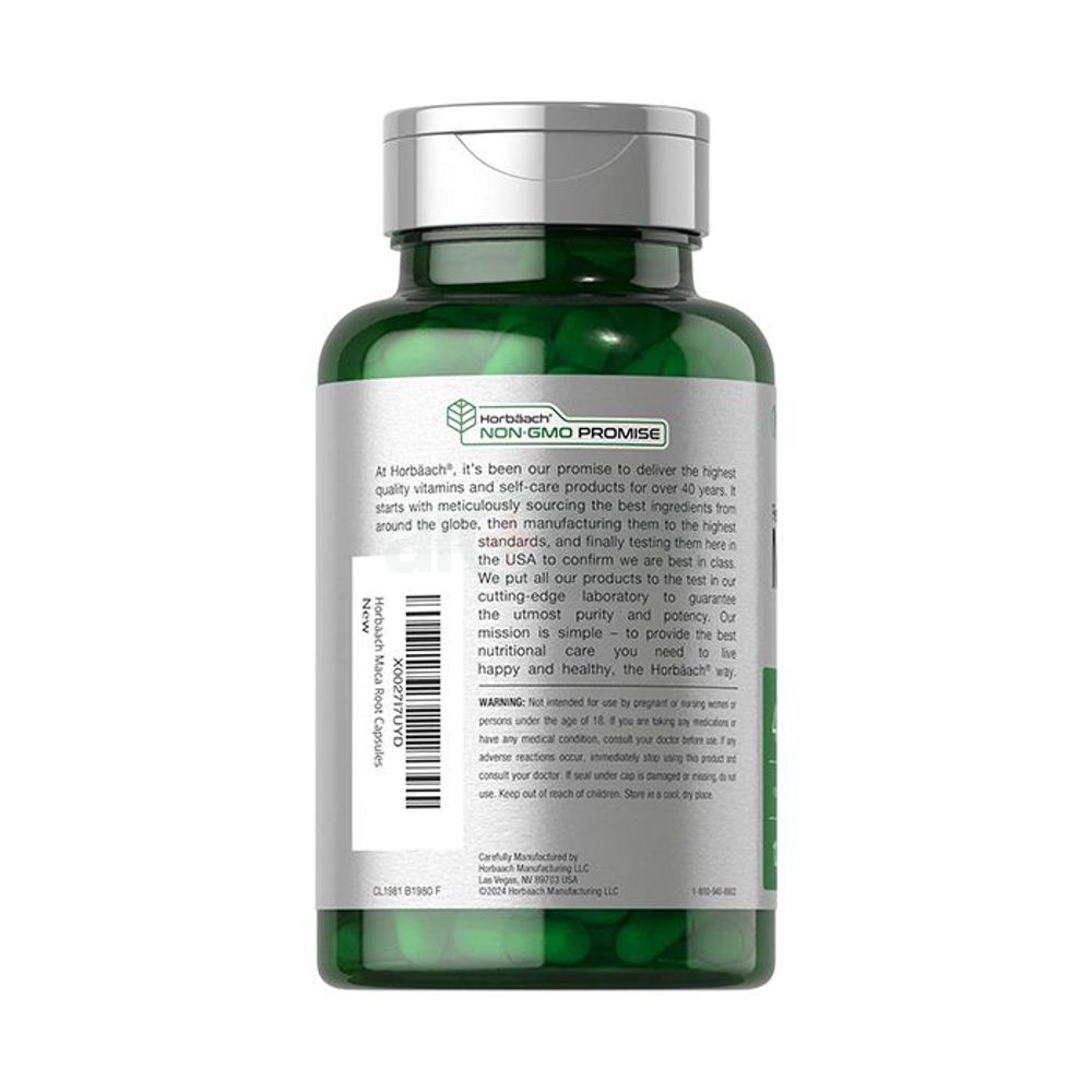 Horbaach Maca Root Capsules for Men and Women  