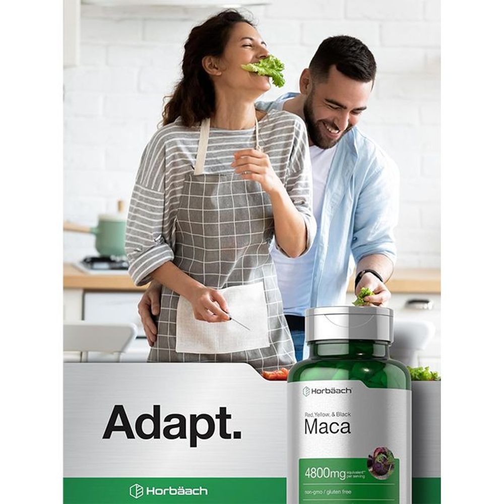 Horbaach Maca Root Capsules for Men and Women  