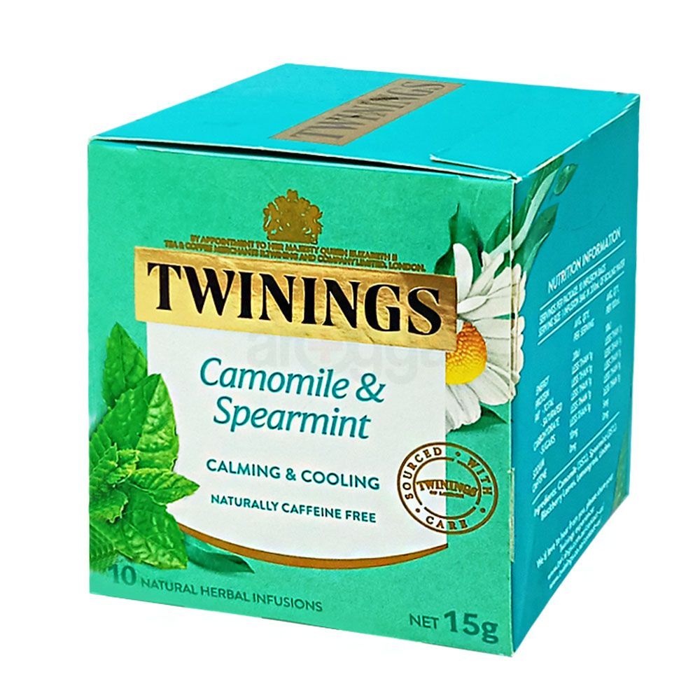 Twinings of London Camomile & Spearmint Calming & Cooling Tea 10's Bags Pack - 15g  