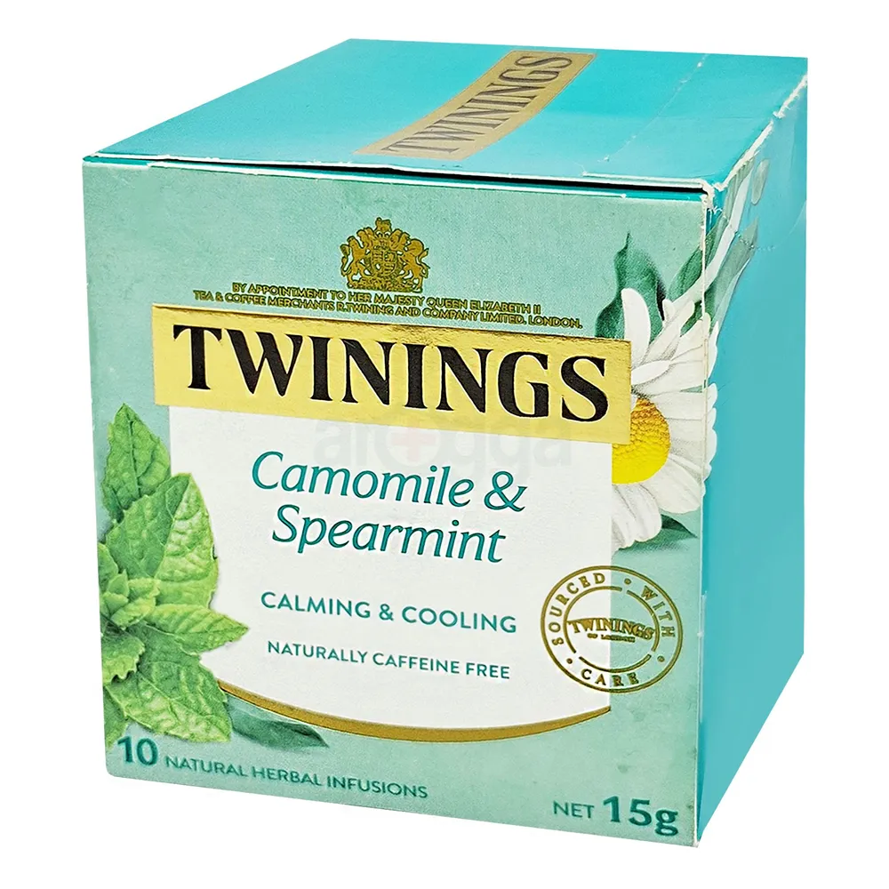 Twinings of London Camomile & Spearmint Calming & Cooling Tea 10's Bags Pack - 15g  