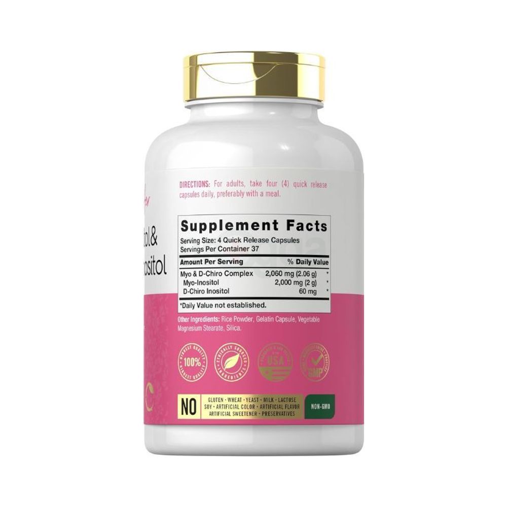 CARLYLE Myo-Inositol & D-Chiro Inositol - 2060mg - 150 Capsules  