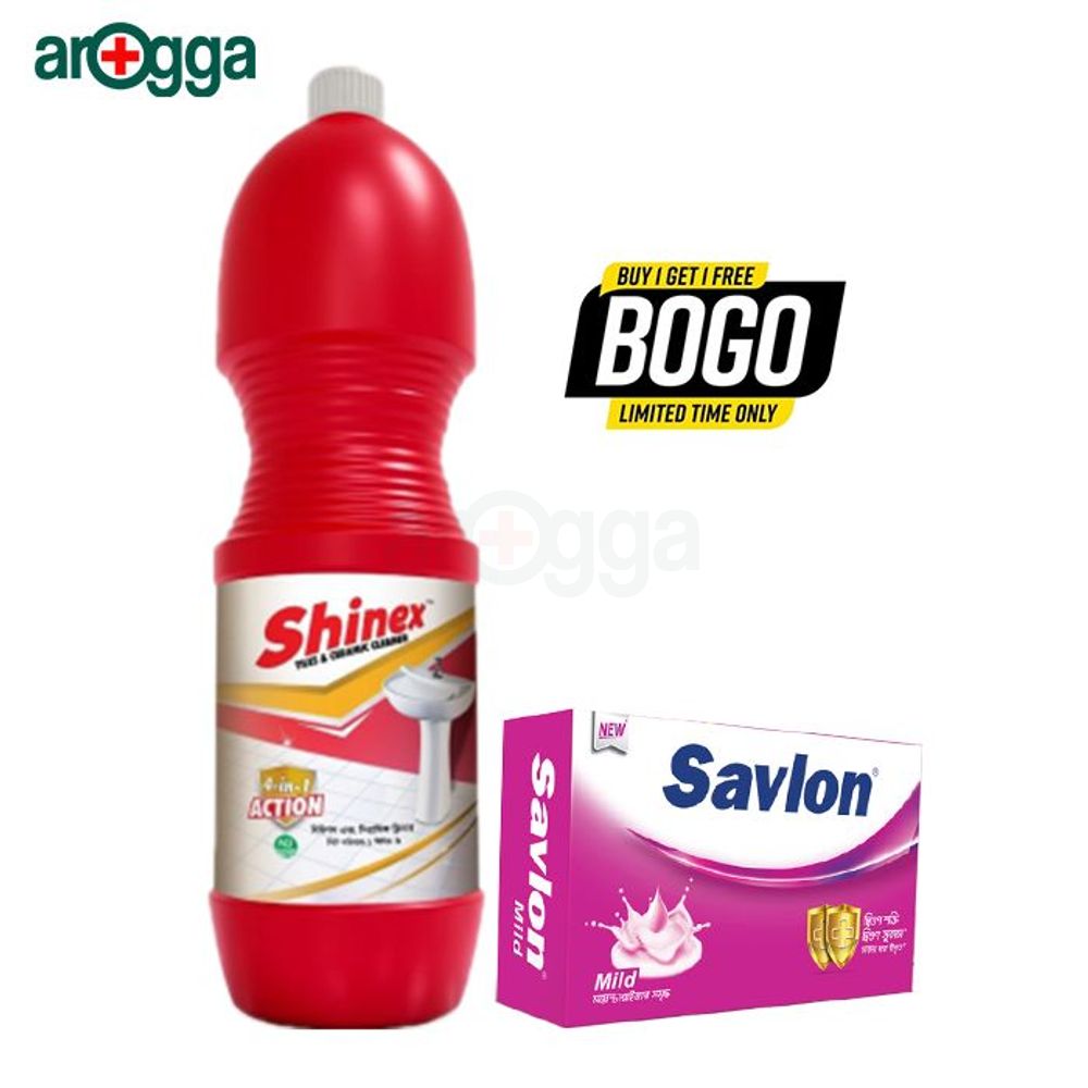 Buy 1 Shinex Tiles & Ceramic Cleaner 1000ml & Get Savlon Mild Soap 75g Free  