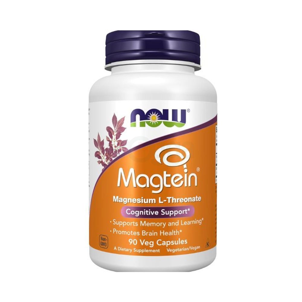 NOW Magtein Magnesium L-Threonate - 90 Veg Capsules  