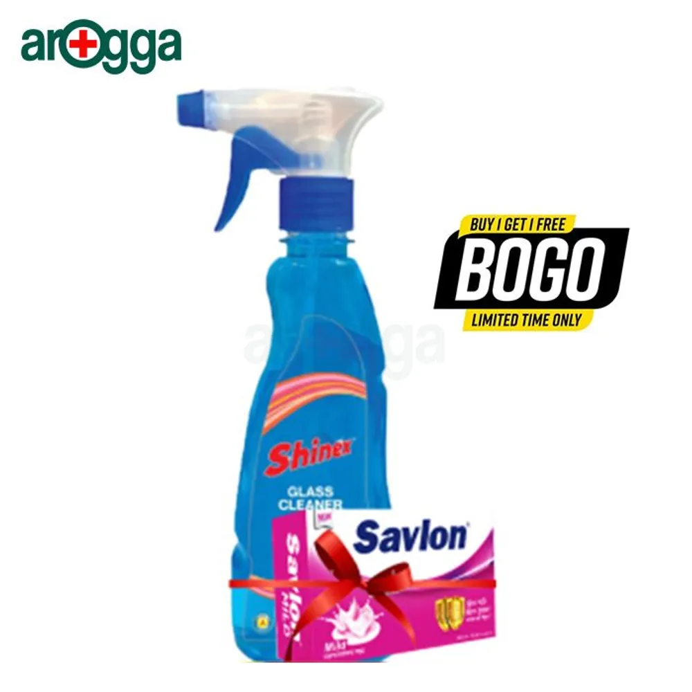 Buy 1 Shinex Glass Cleaner Spray 350ml & Get 1 Savlon Mild Soap 75g Free  
