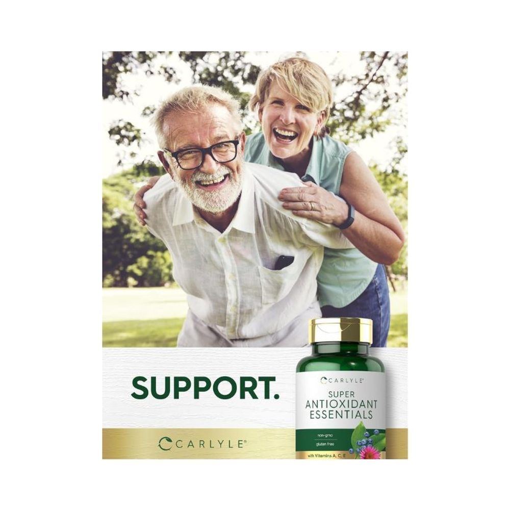 Carlyle Super Antioxidant Essentials with Vitamins A, C, E - 100 Coated Caplets  
