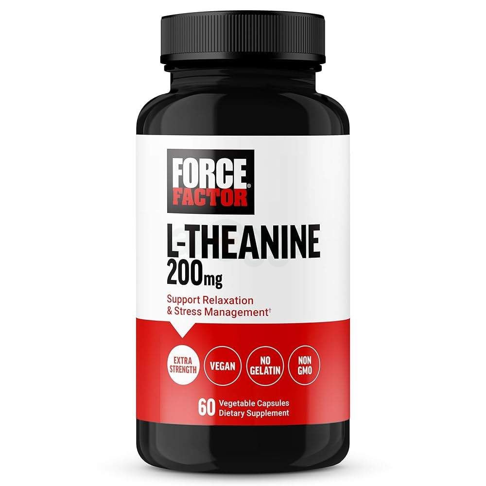 Force Factor L-Theanine - 200mg - 60 Vegetable Capsules  