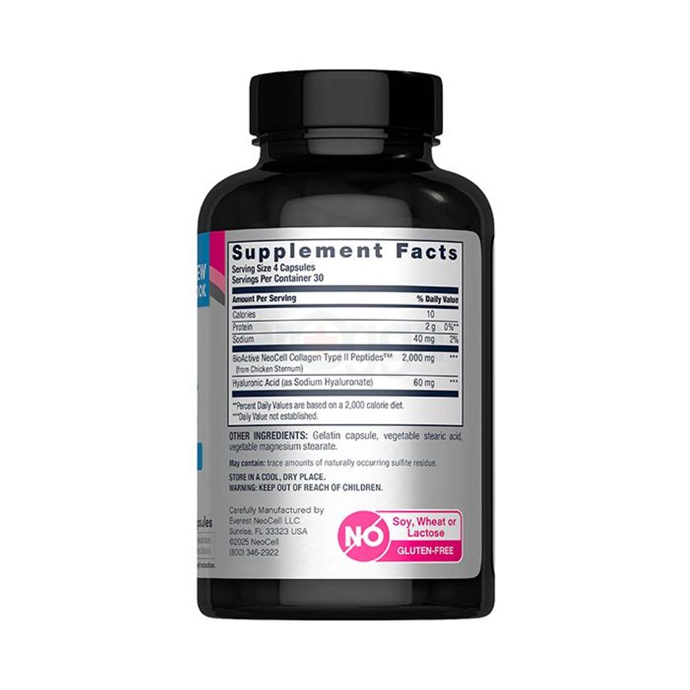 Neocell Advanced Joint Complex Collagen 2 + Hyaluronic Acid - 120 Capsules  