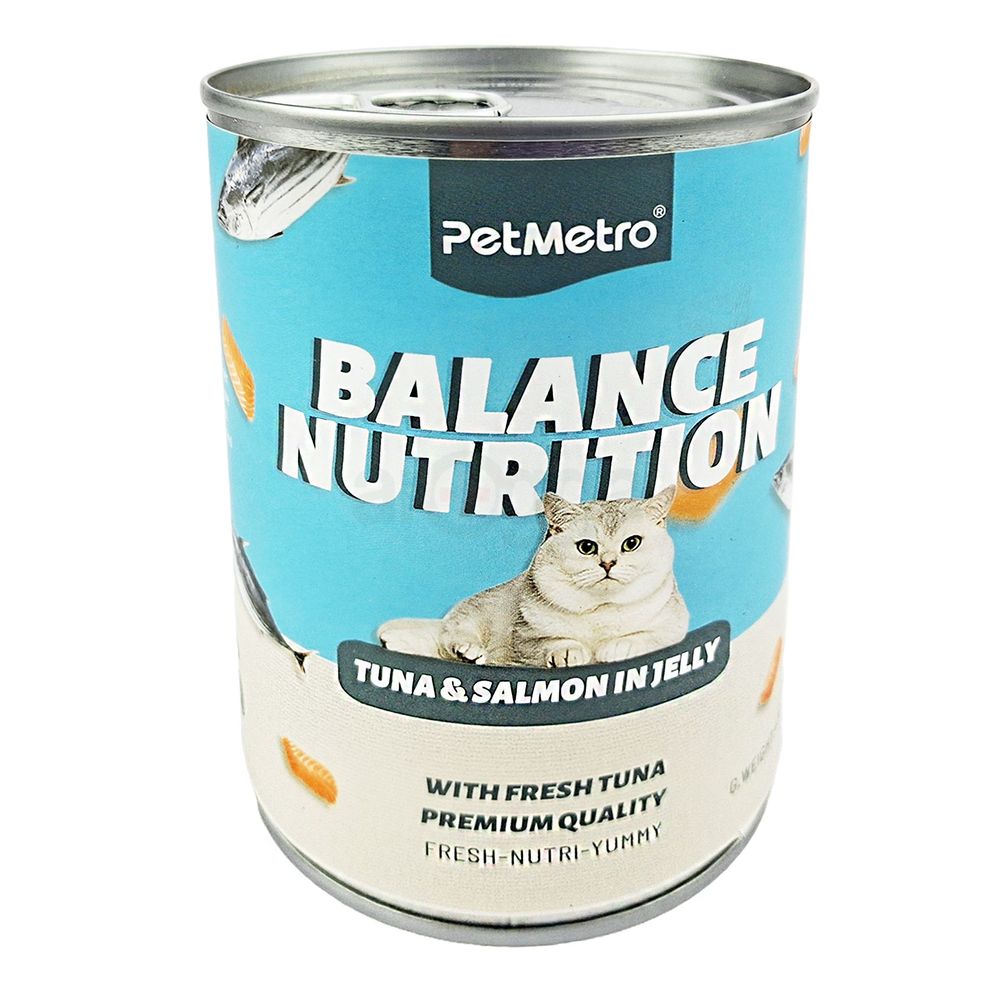 Pet Metro Cat Can Food Tuna & Salmon In Jelly 430gm  