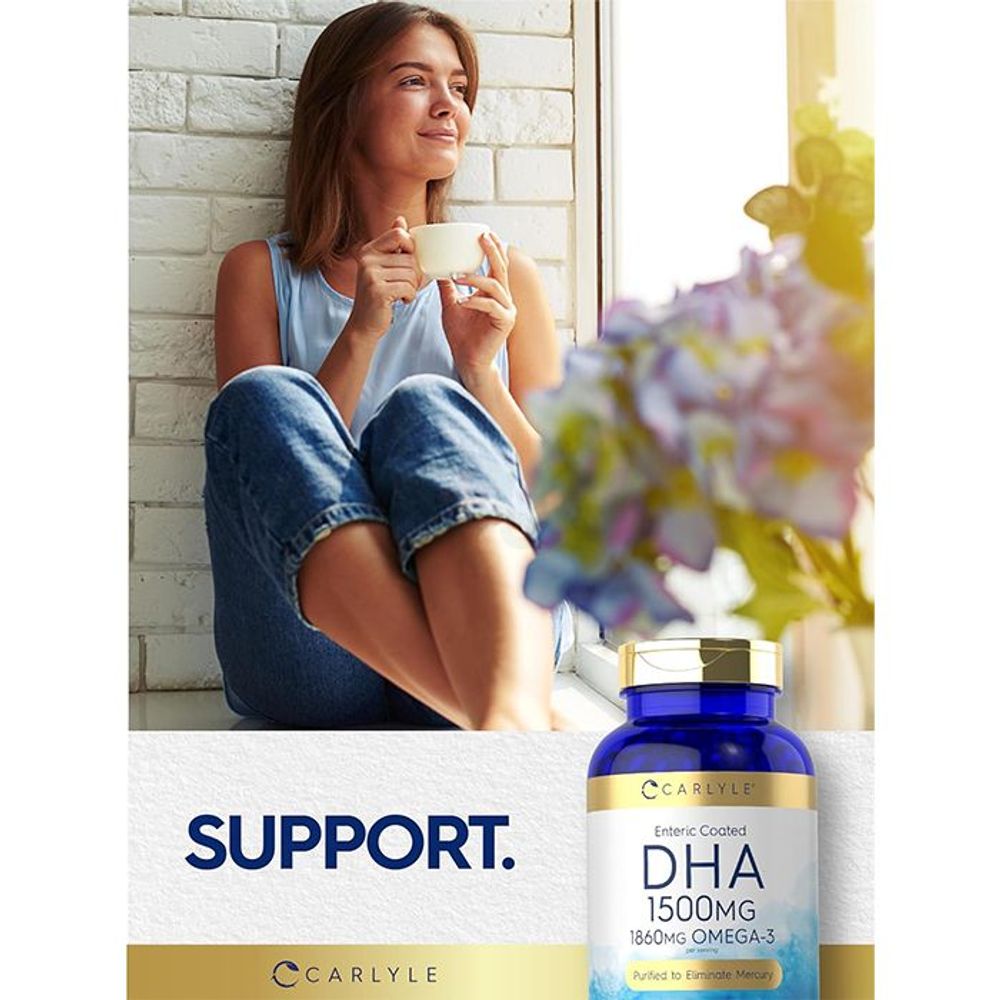 Carlyle DHA - 1500mg - 180 Enteric Coated Softgels  
