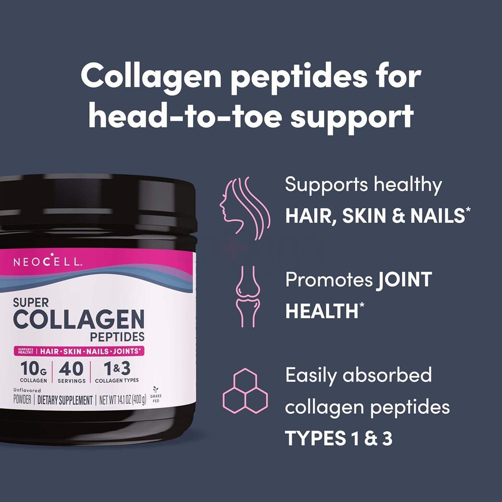 NeoCell Super Collagen Peptides - 10g - 400g Powder  