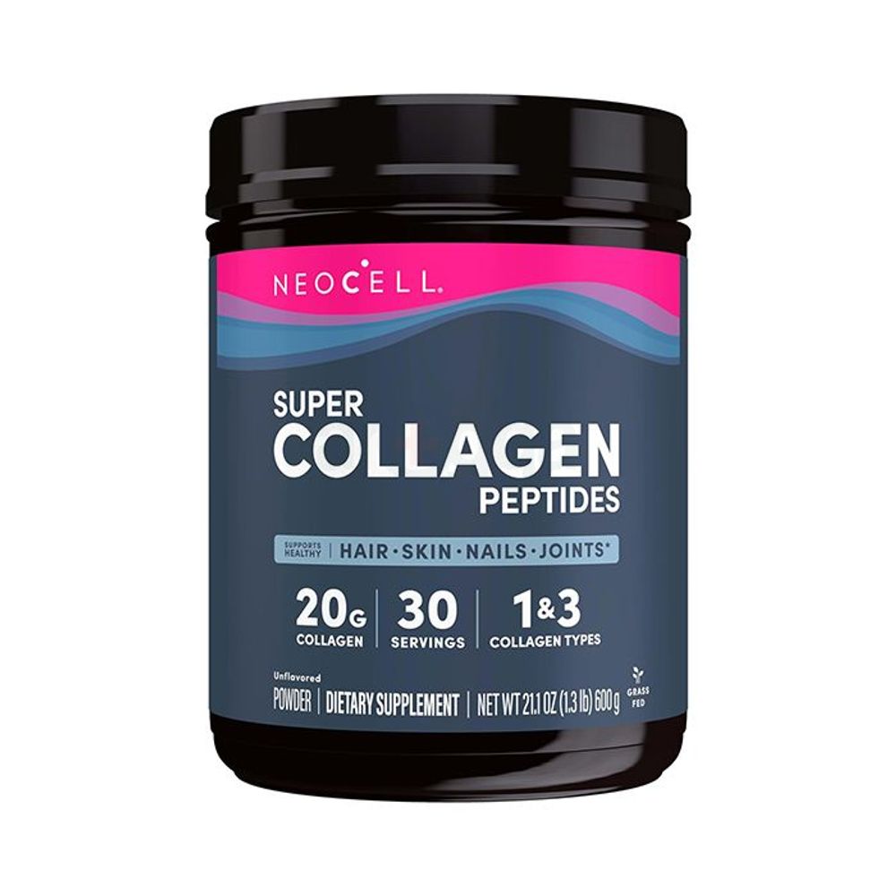NeoCell Super Collagen Peptides - 20g - 600g Powder - 30 Servings  