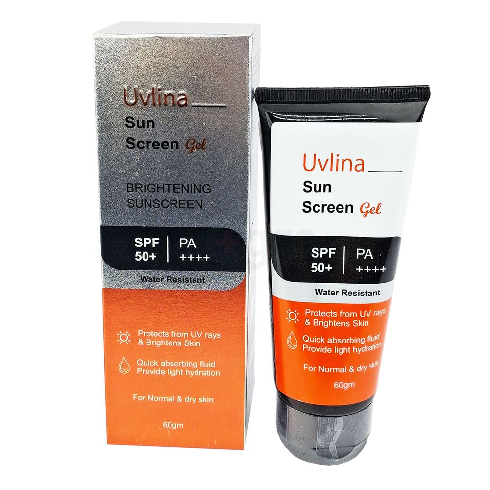 Uvlina Sunscreen Gel SPF 50+ PA++++ 60gm  