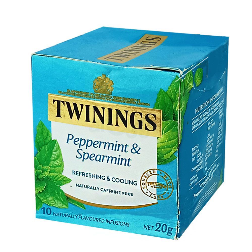 Twinings Of London Peppermint & Spearmint Refreshing & Cooling Tea 10's Bags Pack  