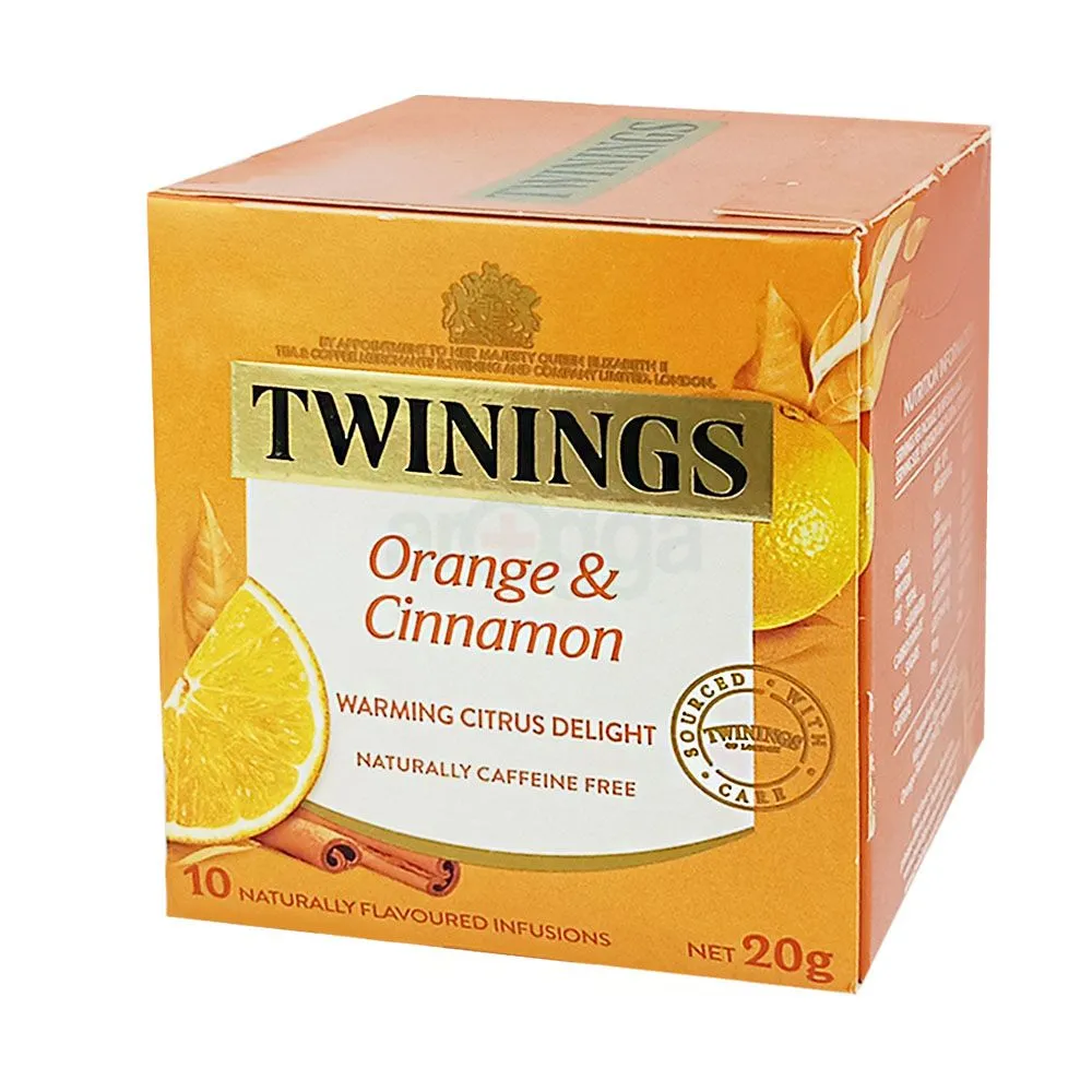 Twinings Of London Orange & Cinnamon Warming Citrus Delight Tea 10's Bags Pack  