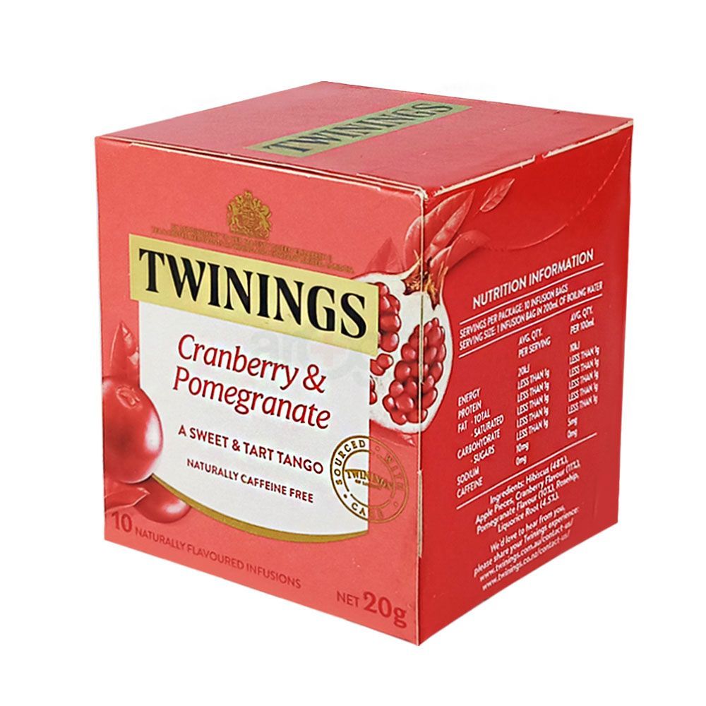 Twinings Of London Cranberry & Pomegranate Sweet & Tart Tango Tea 10's Bags Pack  