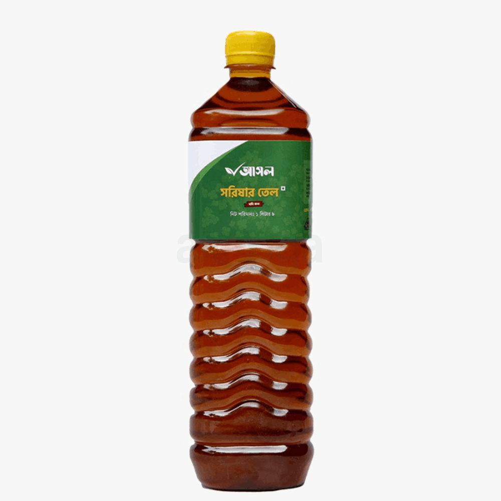 Ashol Mustard Oil-Ghani Vanga সরিষার তেল ঘানি ভাঙ্গা 1Liter  