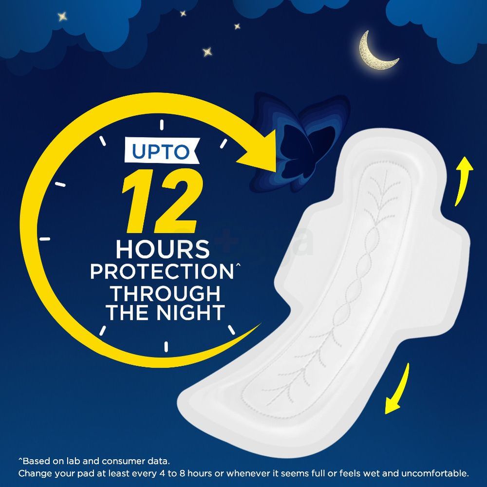 Stayfree Secure Nights Cottony Comfort XXL Sanitary Napkins with Wings - 6 Pads  