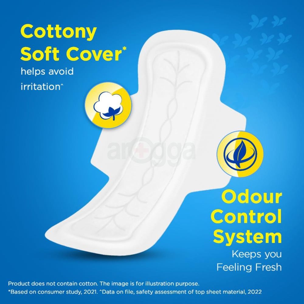 Stayfree Secure Cottony Comfort XL  Sanitary Napkins with Wings - 6 Pads  