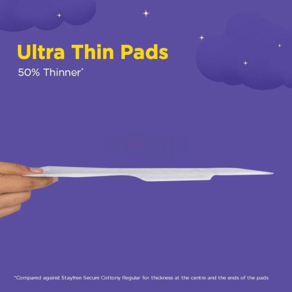 Stayfree Dry-Max All Nights Ultra Dry XXL Sanitary Napkins with Wings - 7 Pads  