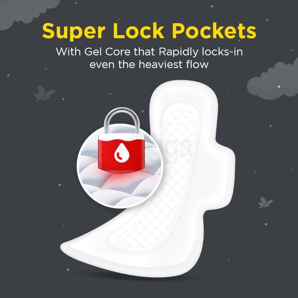 Stayfree Advanced All Nights Ultra Soft XXL Sanitary Napkins with Wings - 28 Pads  