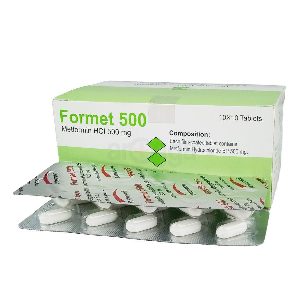 Formet 500mg Tablet