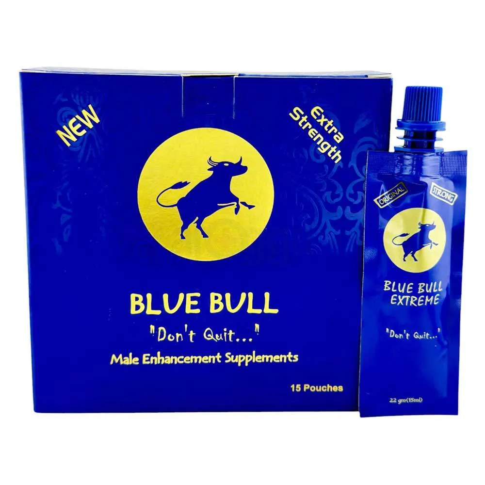 Blue Bull Extreme Don't Quit Male Enhancement Supplement Honey Tube  