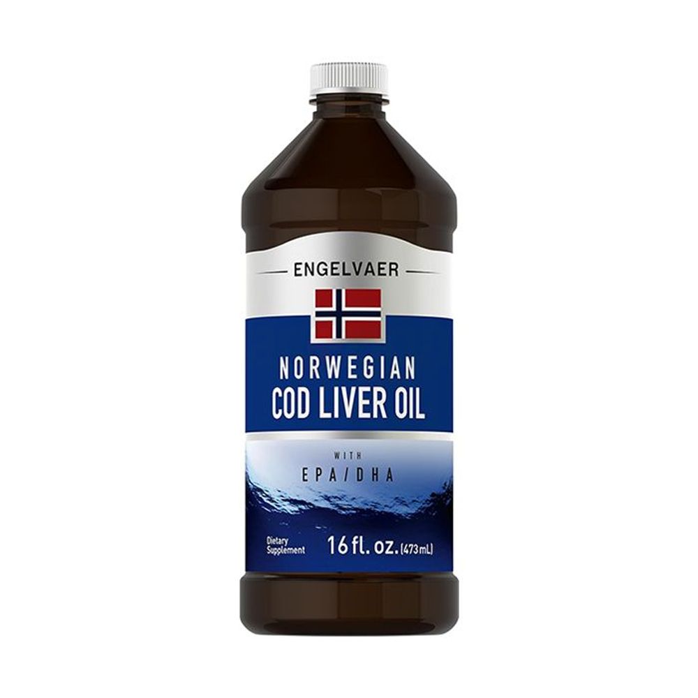 Engelvaer Norwegian Cod Liver Oil EPA DHA 473ml  