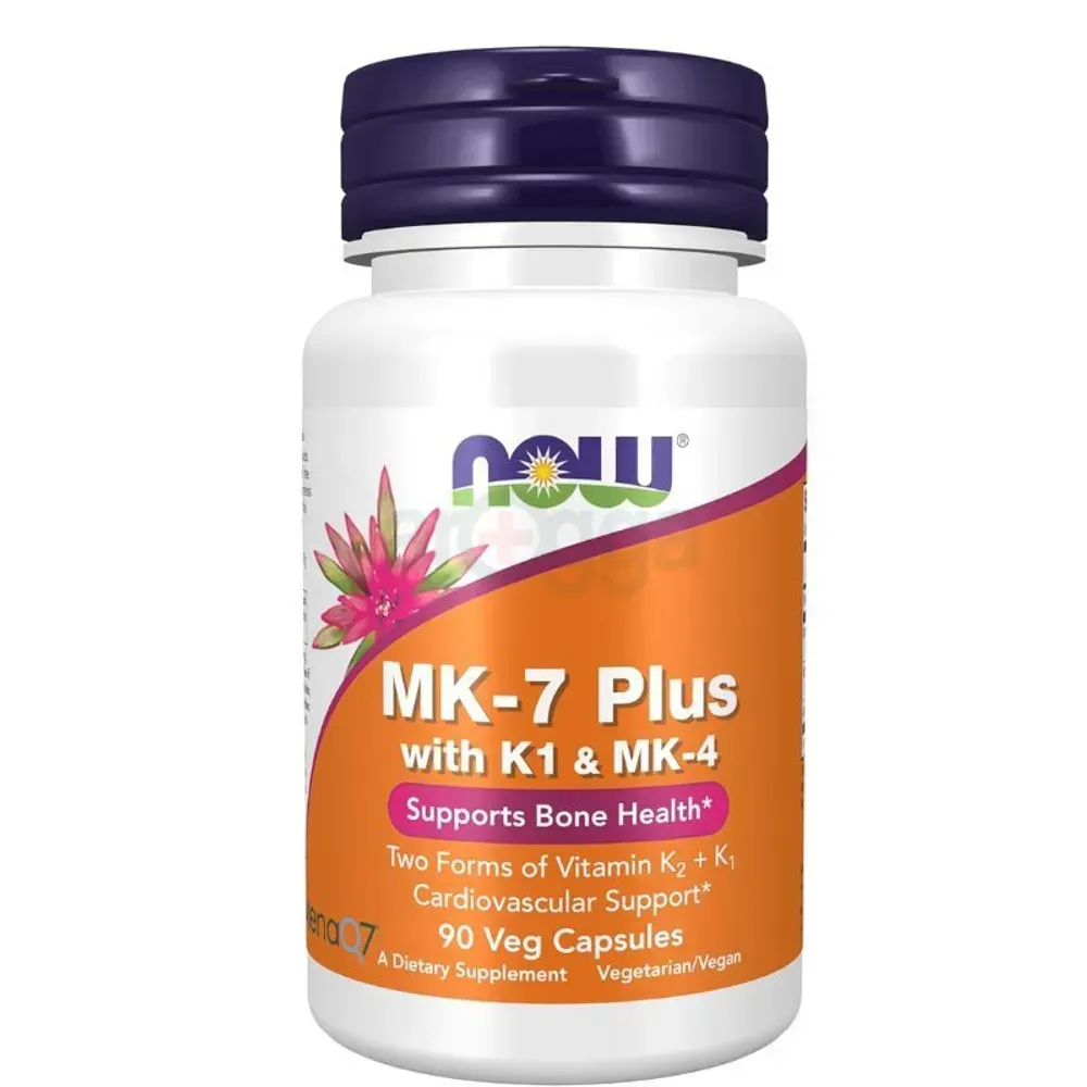 NOW MK-7 Plus with K1 & MK-4 - 90 Veg Capsules  