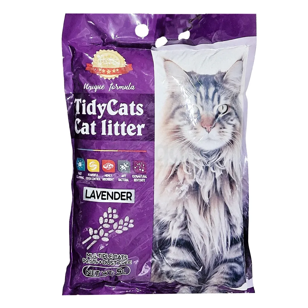 Tidycats Premimu Bentonite Cat Litter Levender 5L  