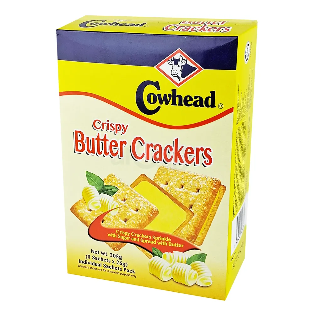 Cowhead Crispy Butter Crackers 208gm  
