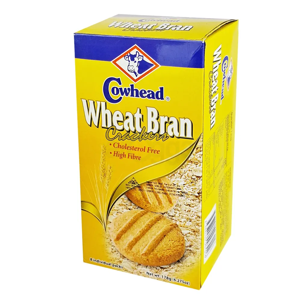 Cowhead Wheat Bran Crackers 178gm  