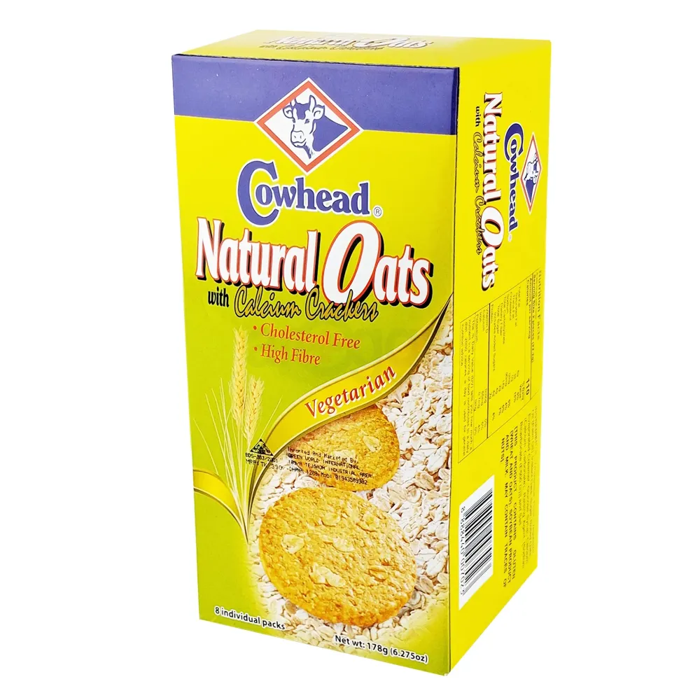 Cowhead Natural Oats With Calcium Crackers 178gm  