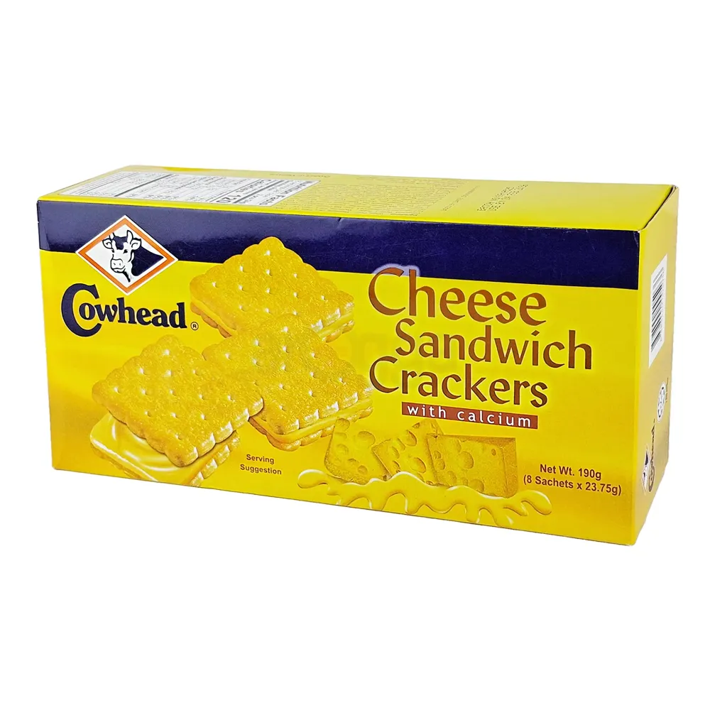 Cowhead Cheese Sandwich Crackers With Calcium - 190g  