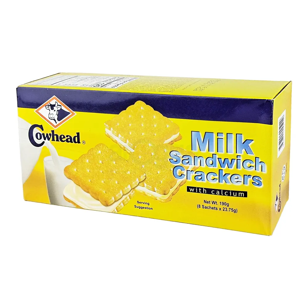 Cowhead Milk Sandwich Crackers With Calcium 190gm  