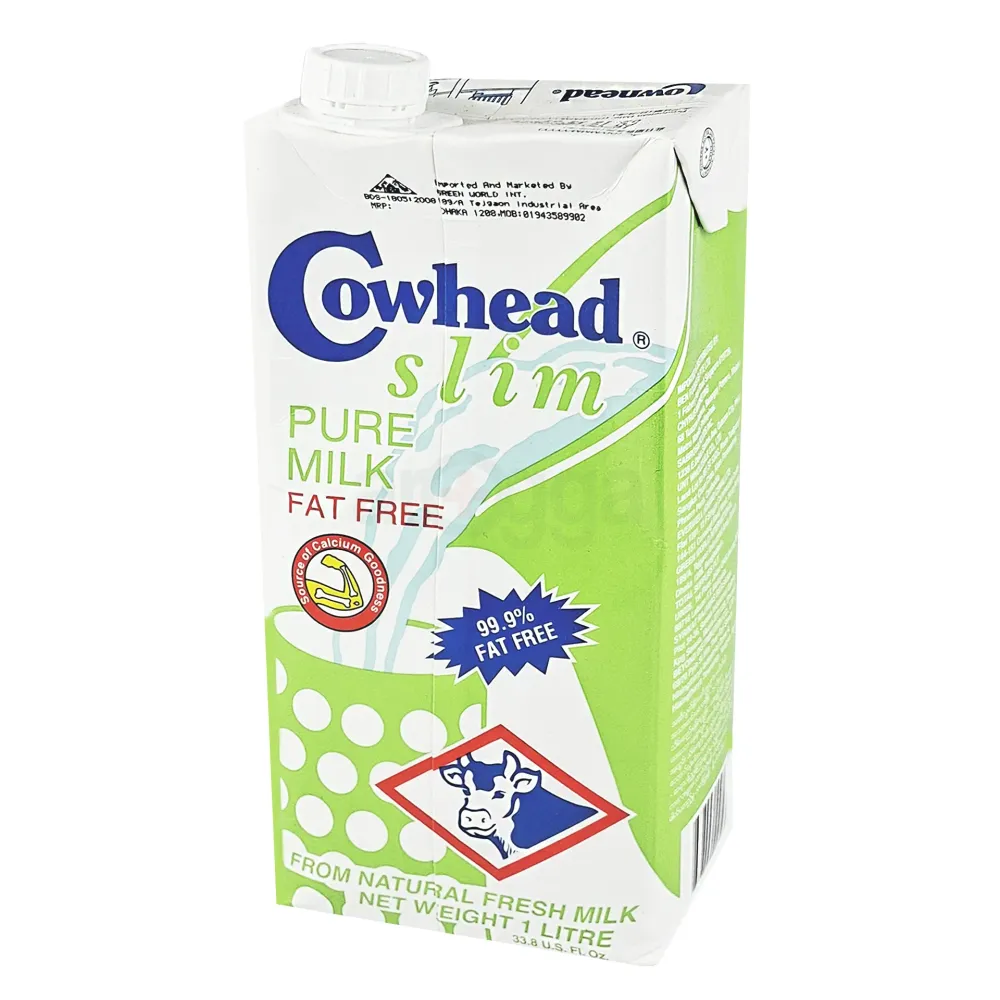 Cowhead Slim Pure Milk Fat Free 99.9% Fat Free 1Ltr  