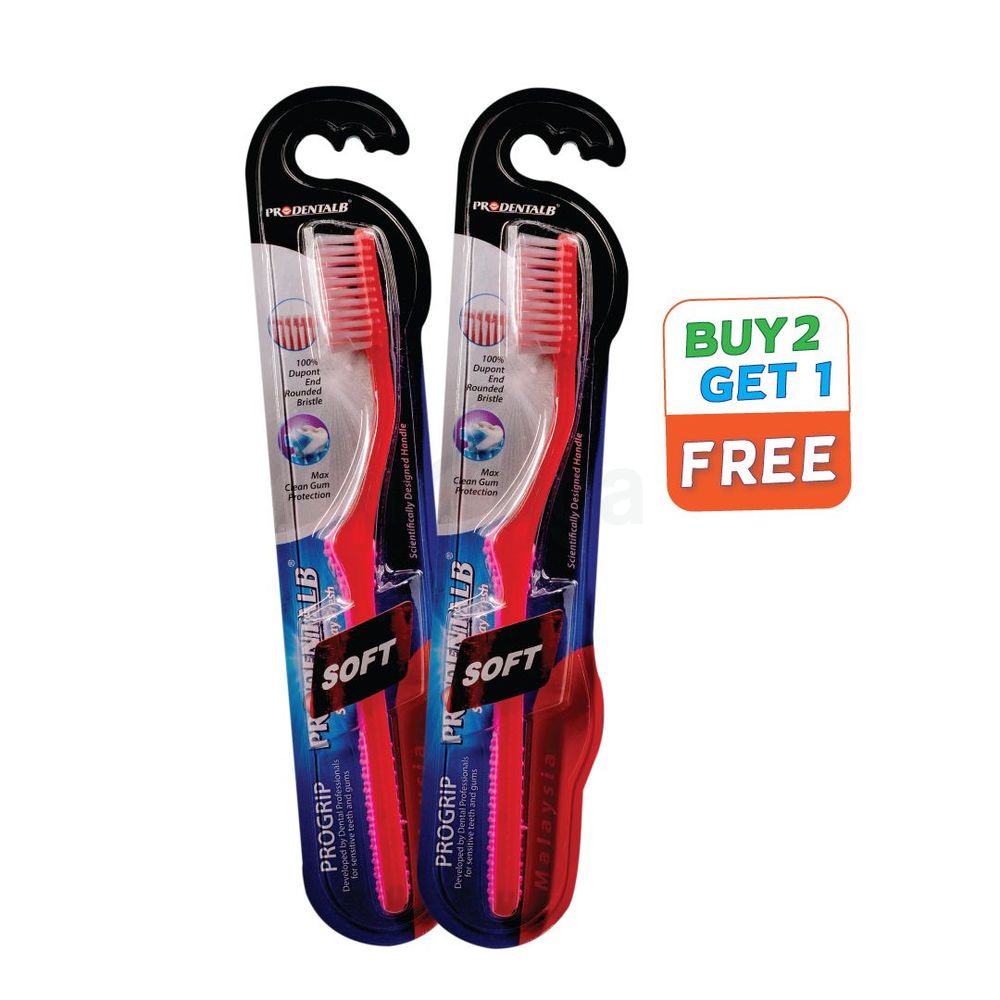 ProdentalB Progrip Tooth Brush Soft (Buy 2 Get 1)  