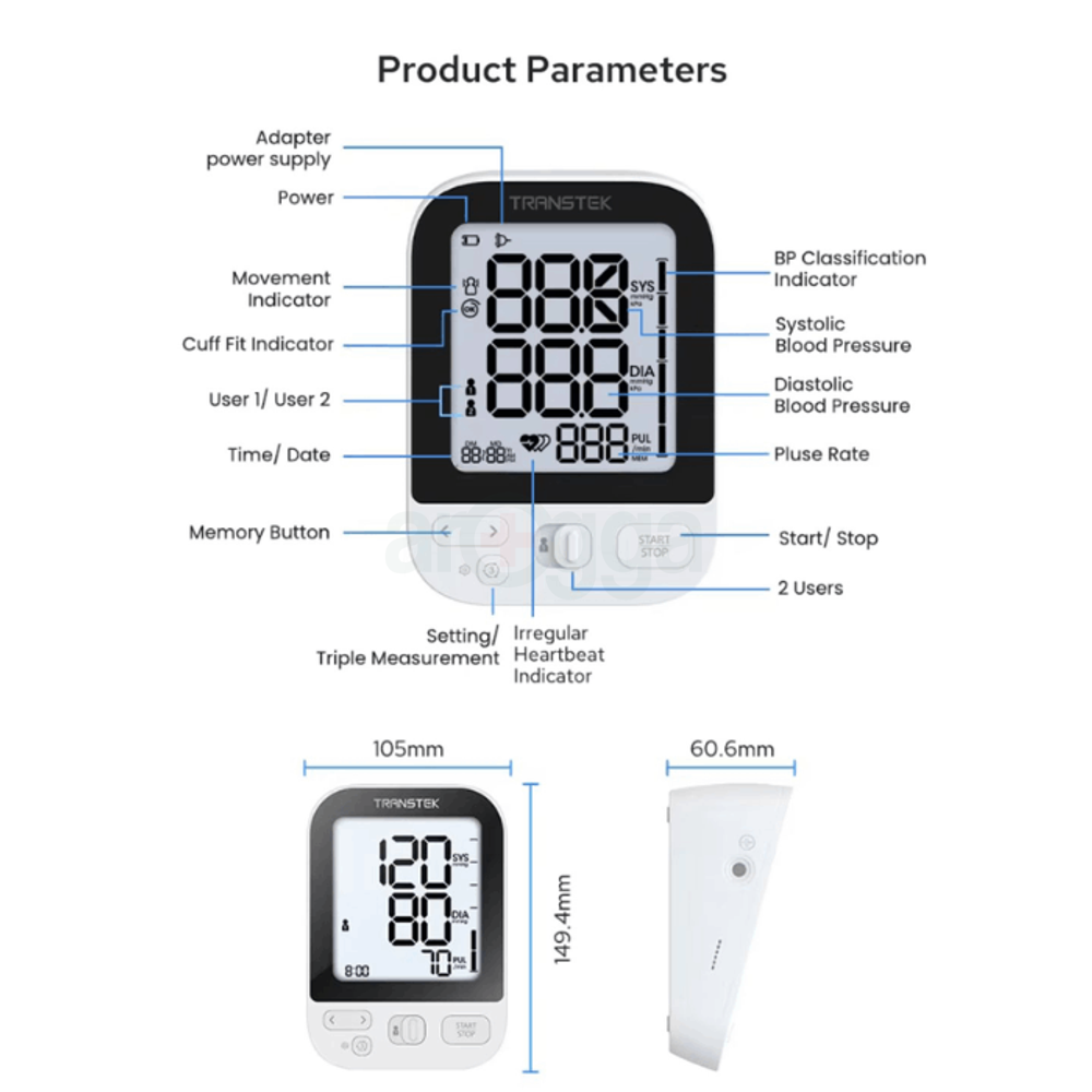 Transtek Blood Pressure Monitor (BBY31-1)  