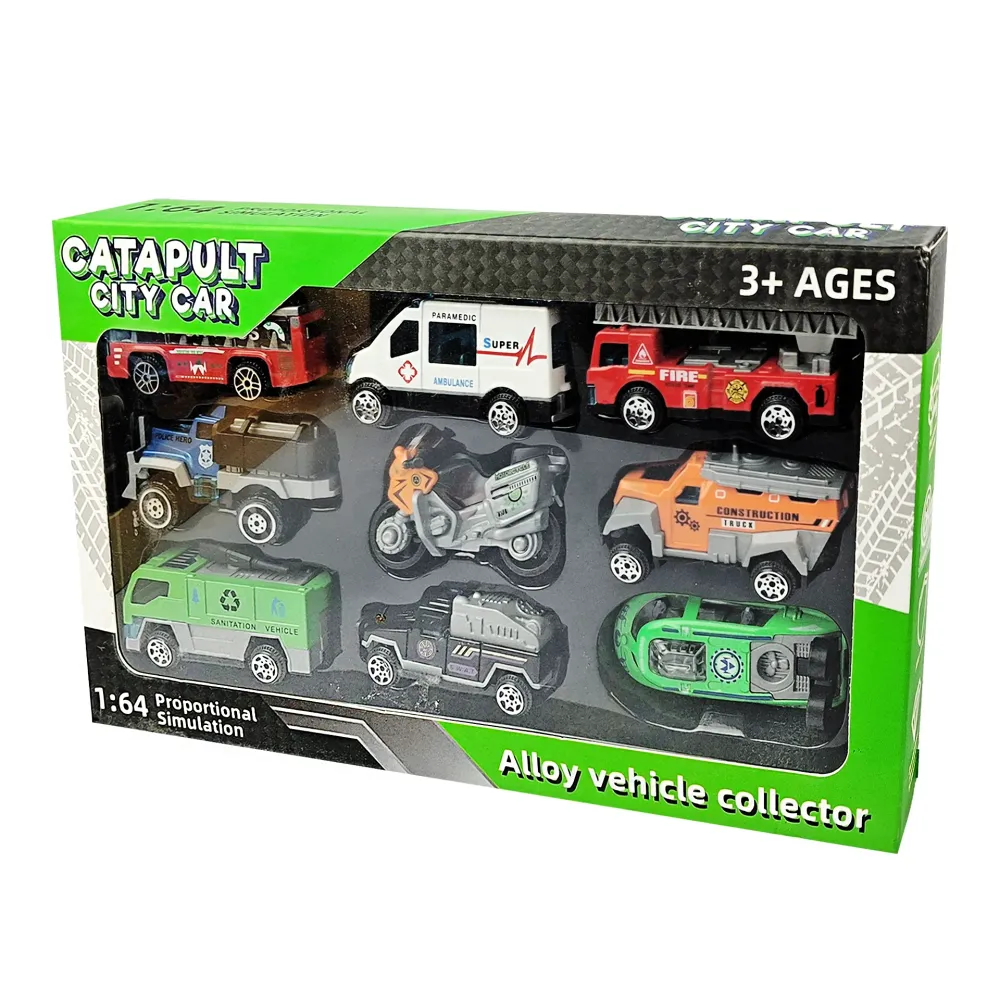 Catapult City Car Metal Alloy Vehicle Collector 9 Pcs Set  