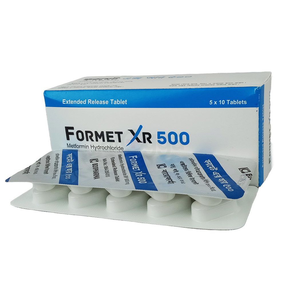 Formet XR 500mg Tablet