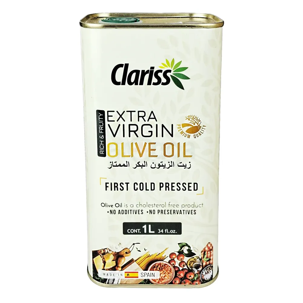 Clariss Extra Virgin Olive Oil First Cold Pressed 1000ml Tin  
