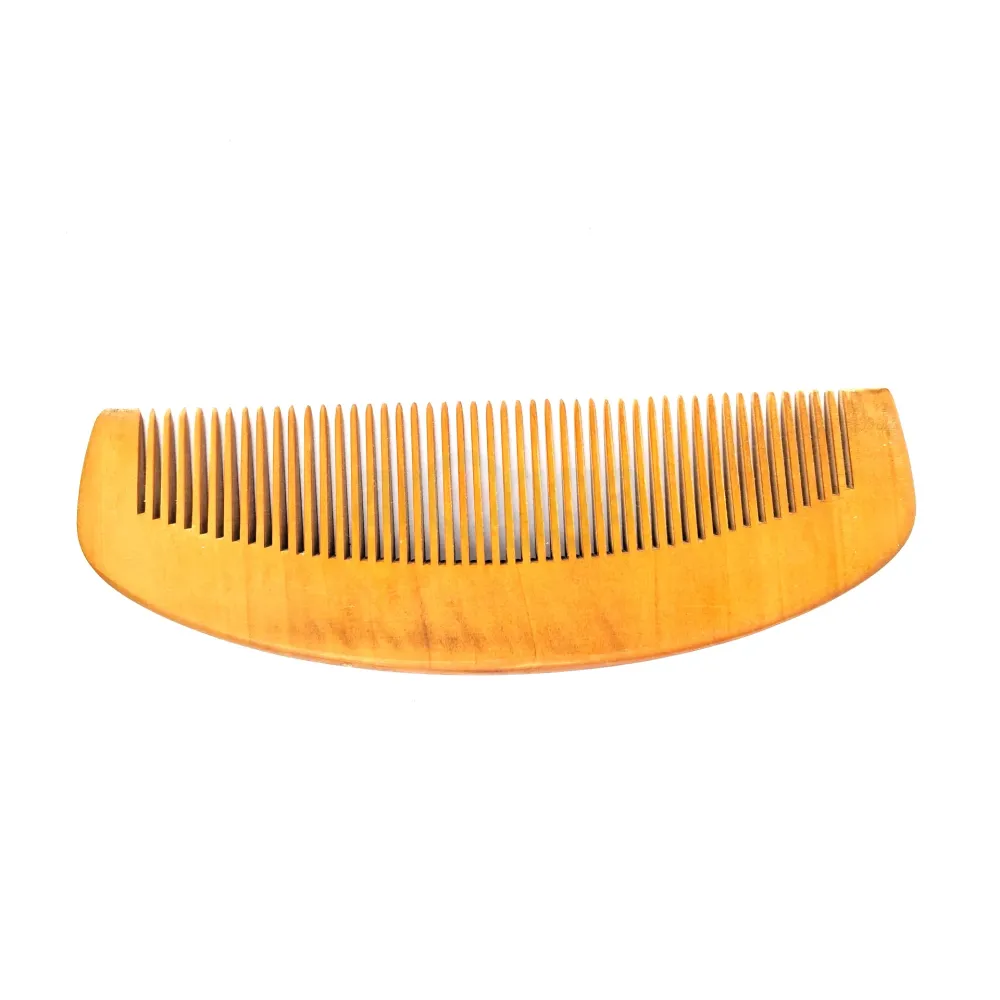 Moon Shape Wooden Hair Brush/Comb/Chiruni  